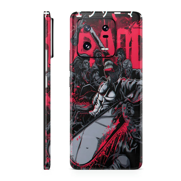 Mobile Skin Wrap - Black Red Creatures Design