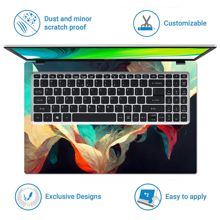 Laptop Skin - Colorful Abstract Paintinglike Background