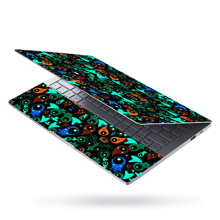 Laptop Skin - Green Owl Art