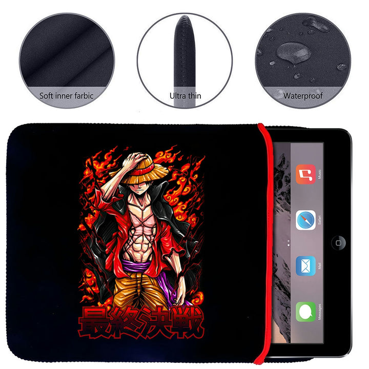 Printed Neoprene Reversible Laptop & Tablet Sleeve - Anime Legendary DS80