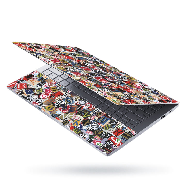 Laptop Skin - Digital Collage Newspaper Clippings