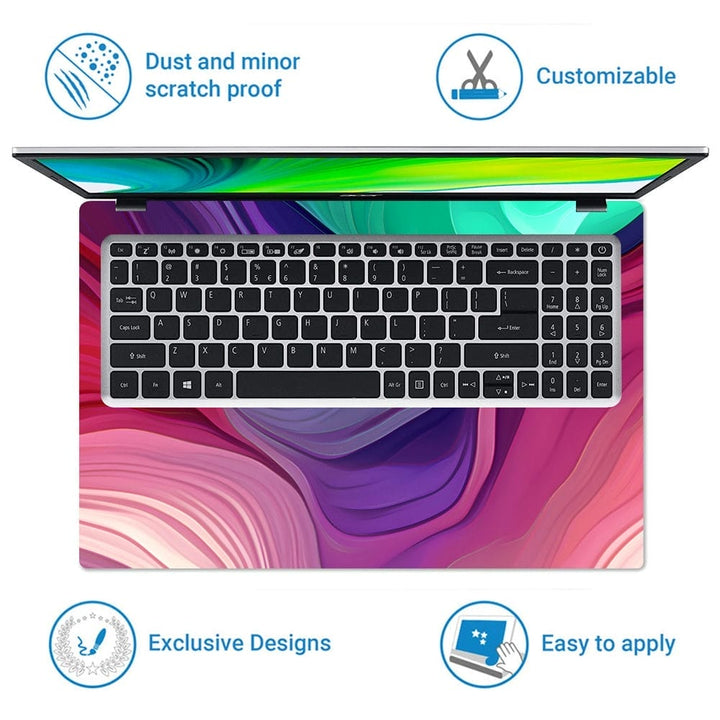 Laptop Skin - Multicolour Waves