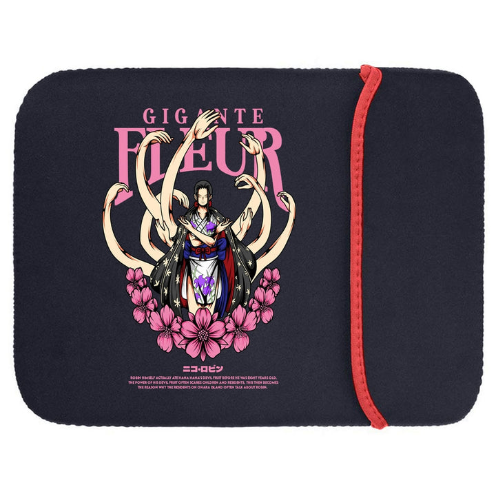 Printed Neoprene Reversible Laptop & Tablet Sleeve - One Piece Nico Robin DS1