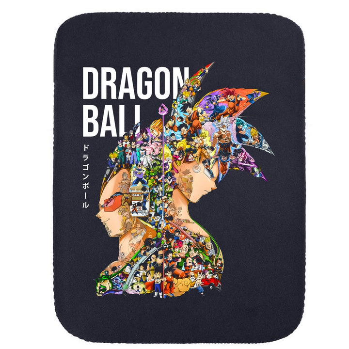 Printed Neoprene Reversible Laptop & Tablet Sleeve - Anime Legendary Dragon Ball DS5