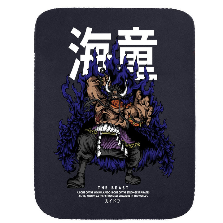 Printed Neoprene Reversible Laptop & Tablet Sleeve - One Piece Kaido DS1