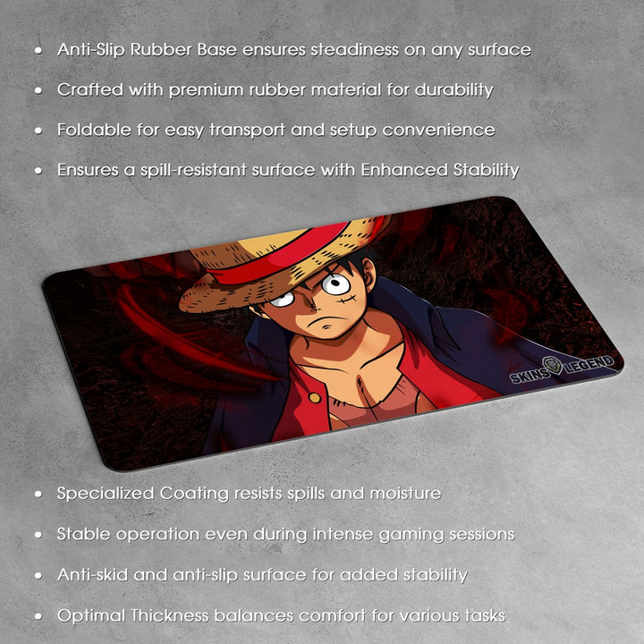 Anti-Slip Desk Mat Gaming Mouse Pad - One Piece Monkey D Luffy MDL28