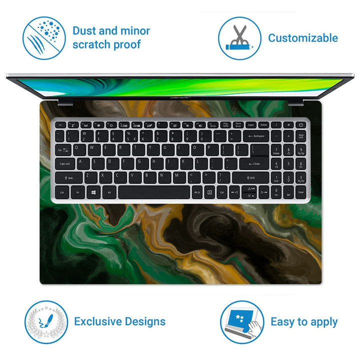 Laptop Skin - Marble Effect Painting Background