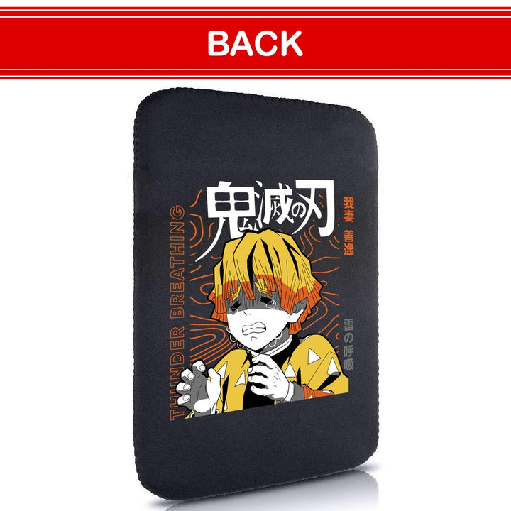 Printed Neoprene Reversible Laptop & Tablet Sleeve - Anime Demon Slayer Kimetsu No Yaiba DS02