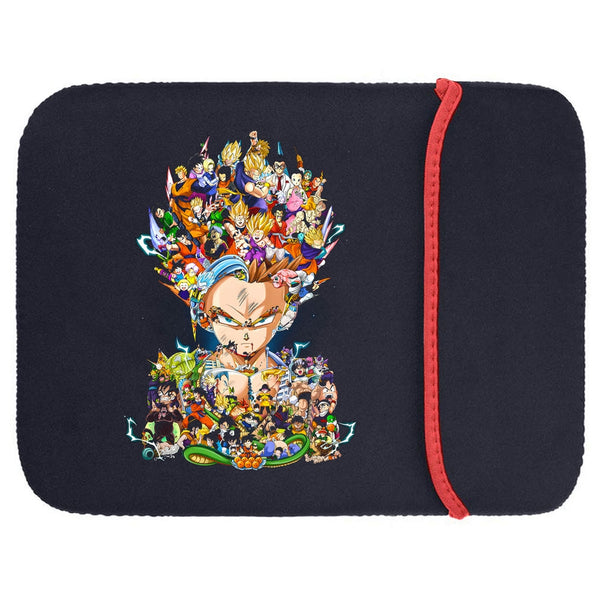 Printed Neoprene Reversible Laptop & Tablet Sleeve - Anime Legendary Dragon Ball DS2