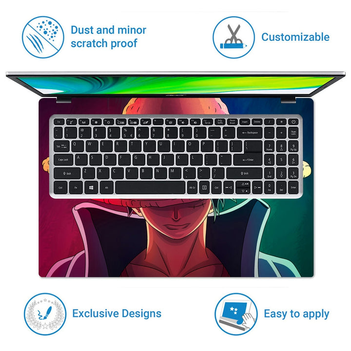 Laptop Skin - Monkey D Luffy One Piece Multicolor