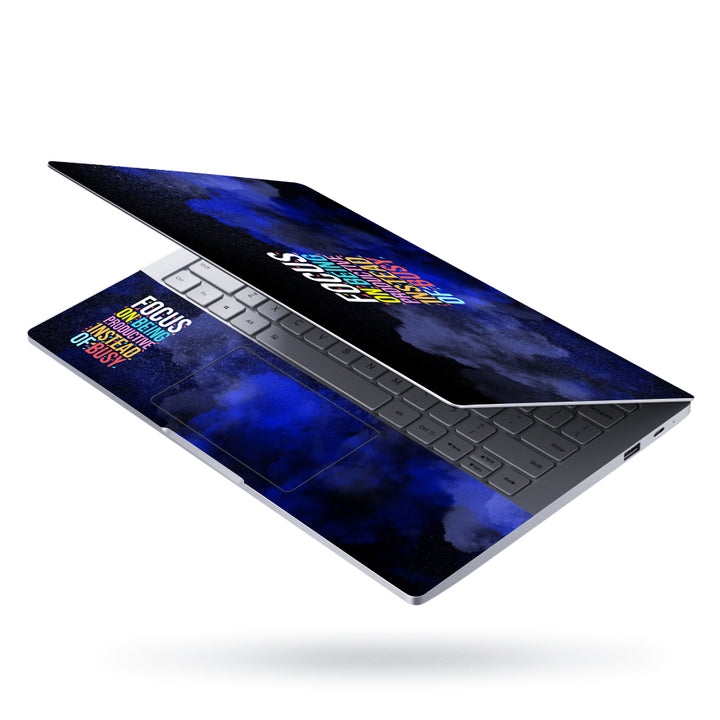 Laptop Skin - Focus Blue Smoke