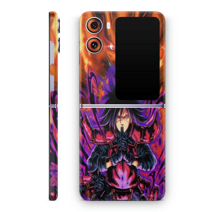 Mobile Skin Wrap - Madara Uchiha Fire Design