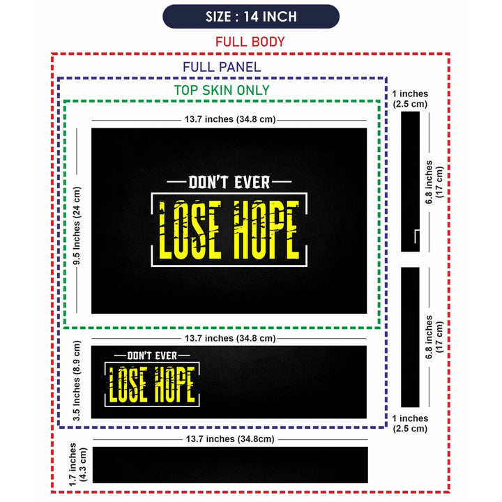 Laptop Skin - Dont Ever Lost Hope