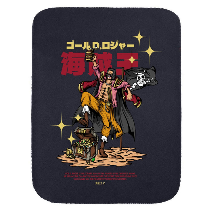 Printed Neoprene Reversible Laptop & Tablet Sleeve - One Piece Roger DS1