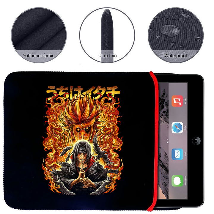 Printed Neoprene Reversible Laptop & Tablet Sleeve - Anime Legendary DS11