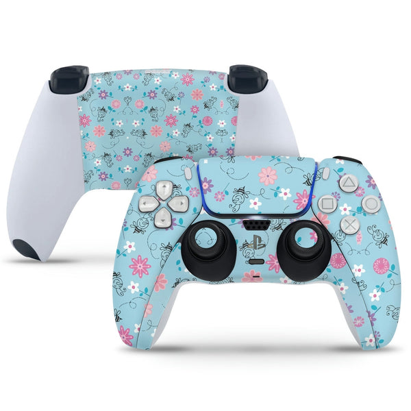 PS5 Controller Skin - Black Honey Floral