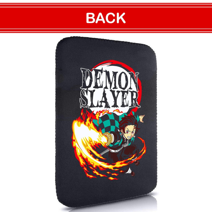 Printed Neoprene Reversible Laptop & Tablet Sleeve - Anime Demon Slayer Kimetsu No Yaiba DS06