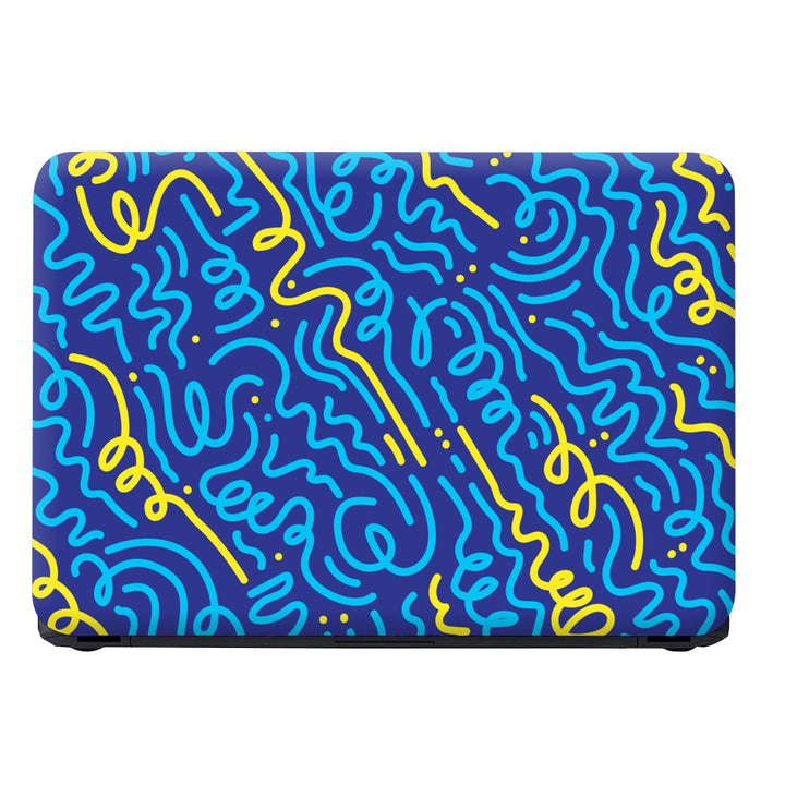 Laptop Skin - Blue Spiral