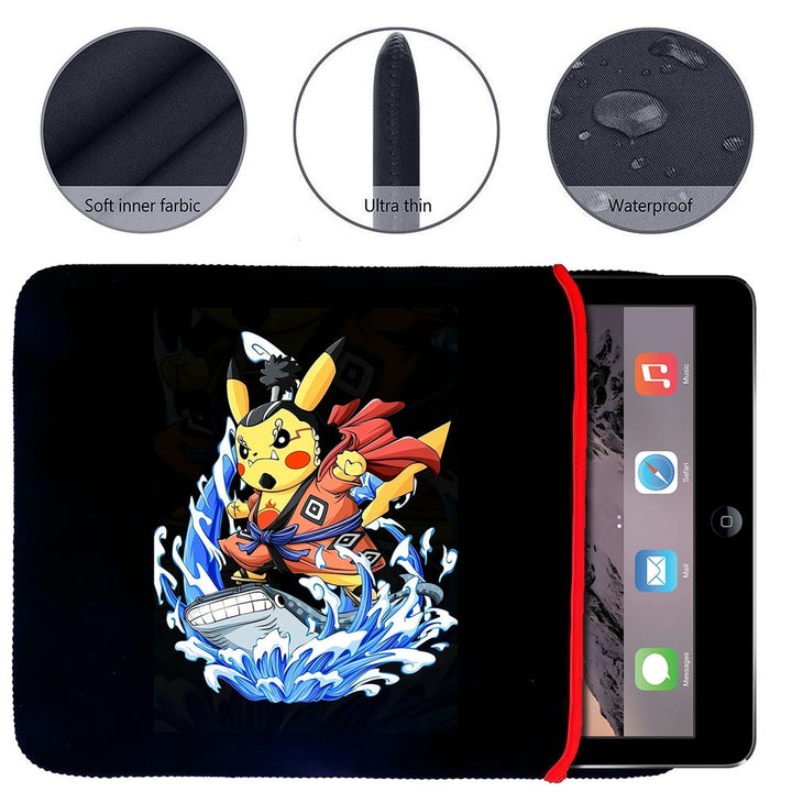 Printed Neoprene Reversible Laptop & Tablet Sleeve - Anime Legendary DS101