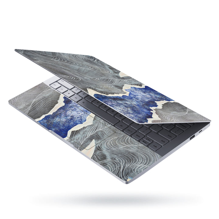 Laptop Skin - Blue Grey River Side Painting