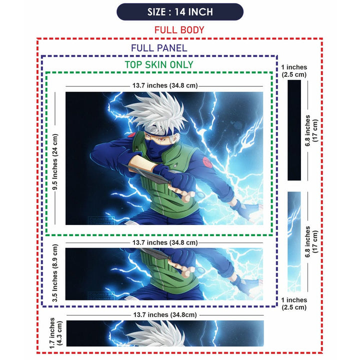 Laptop Skin - Anime Kakashi Hatake White Hair