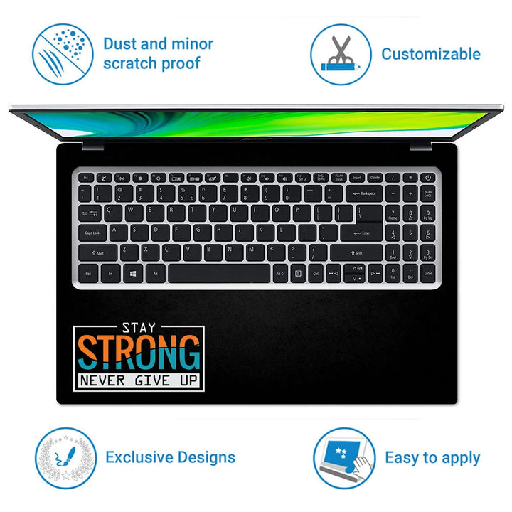 Laptop Skin - Stay Strong Liner Design