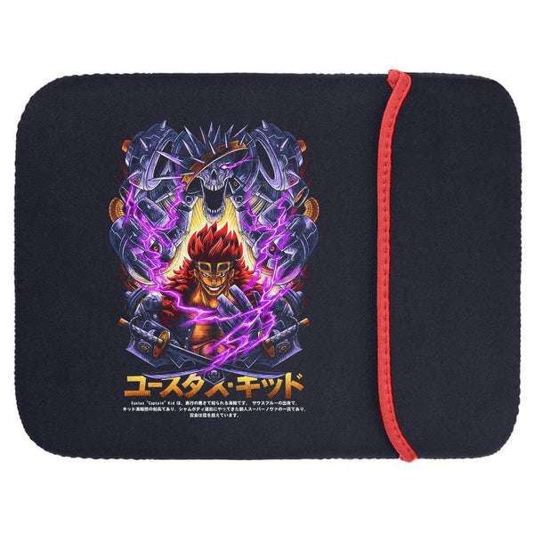 Printed Neoprene Reversible Laptop & Tablet Sleeve - Anime Legendary DS15