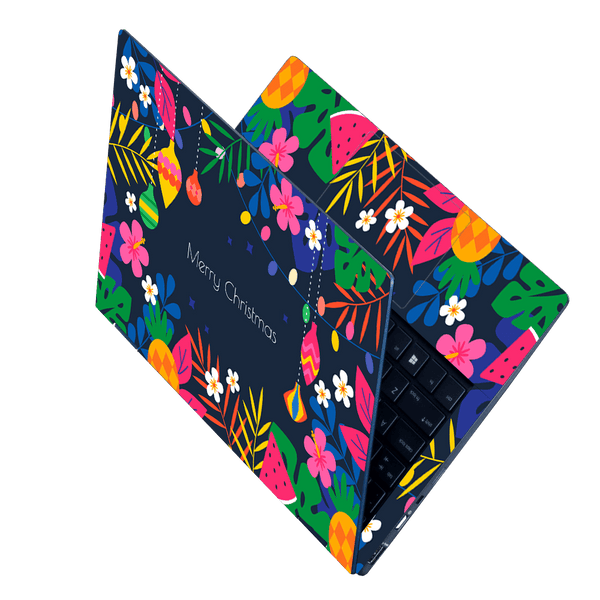 Laptop Skin - Flat Summer Christmas Illustration