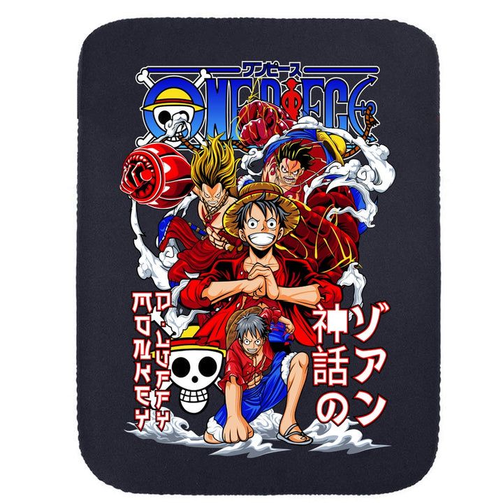 Printed Neoprene Reversible Laptop & Tablet Sleeve - Anime Action DS4