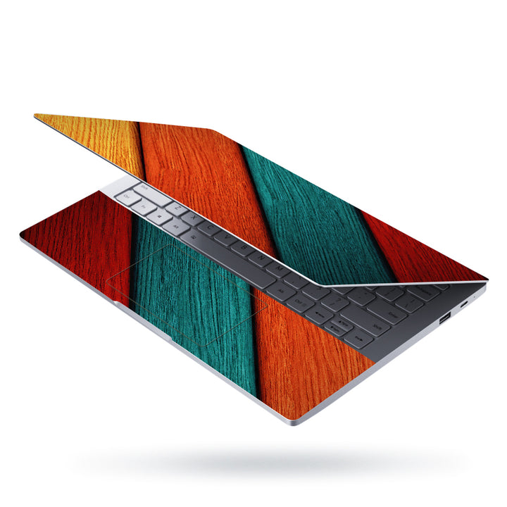 Laptop Skin - Colorful Wood Pattern Abstract