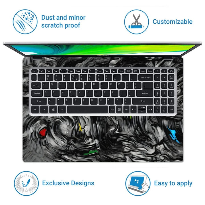 Laptop Skin - Angry Thor Blue Design