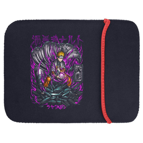 Printed Neoprene Reversible Laptop & Tablet Sleeve - Anime Legendary DS61