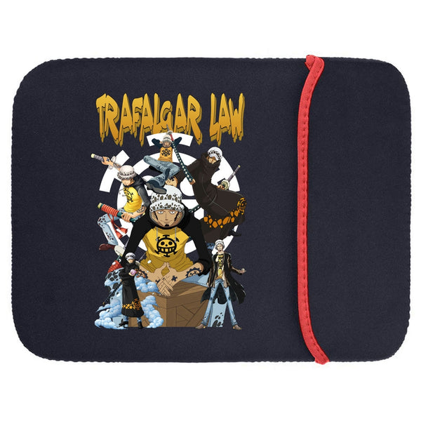 Printed Neoprene Reversible Laptop & Tablet Sleeve - One Piece Trafalgar Law DS2