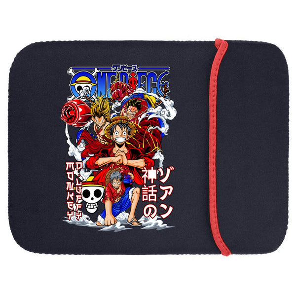 Printed Neoprene Reversible Laptop & Tablet Sleeve - Anime Action DS4