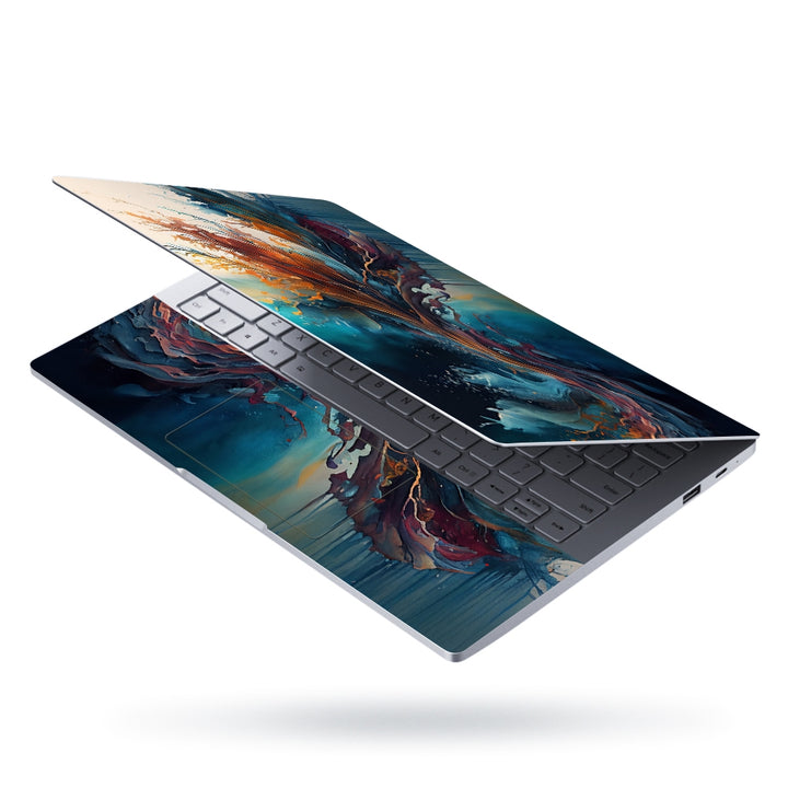 Laptop Skin - Abstract Illustration of Multi Coloured Paint