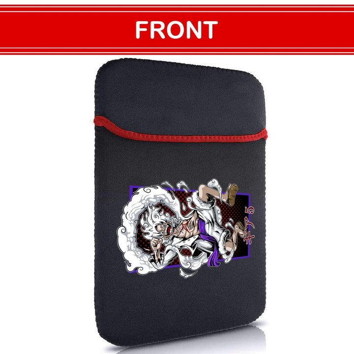 Printed Neoprene Reversible Laptop & Tablet Sleeve - Anime Luffy Gear 5 Recuadro