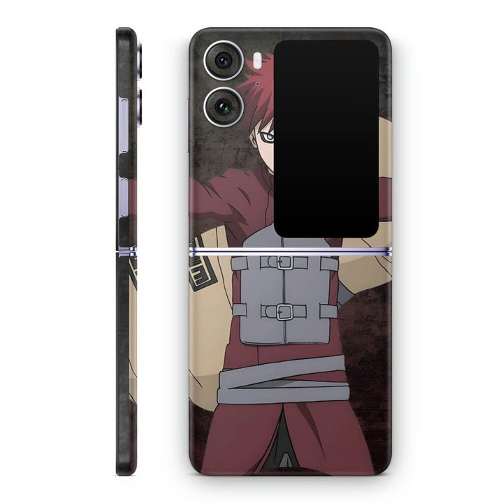 Mobile Skin Wrap - Anime Gaara Fighting Position