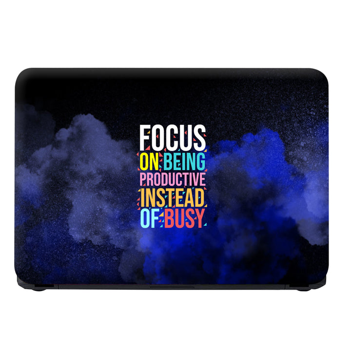 Laptop Skin - Focus Blue Smoke