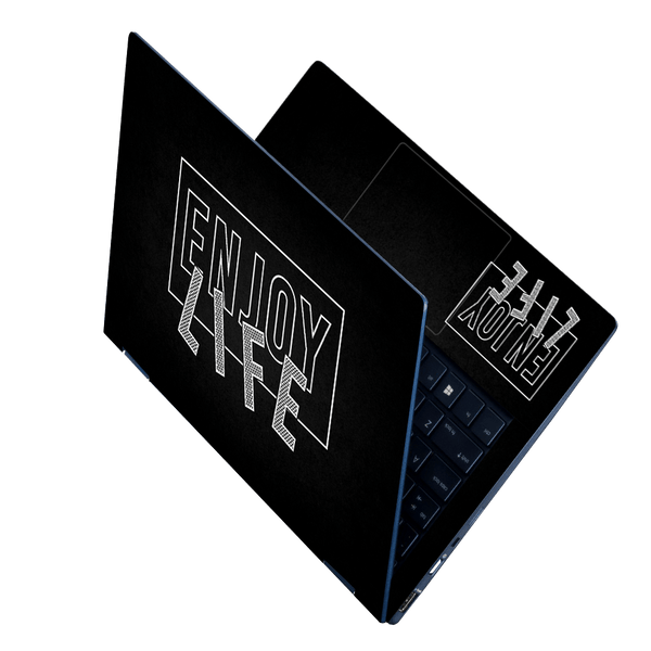 Laptop Skin - Enjoy Life on Black