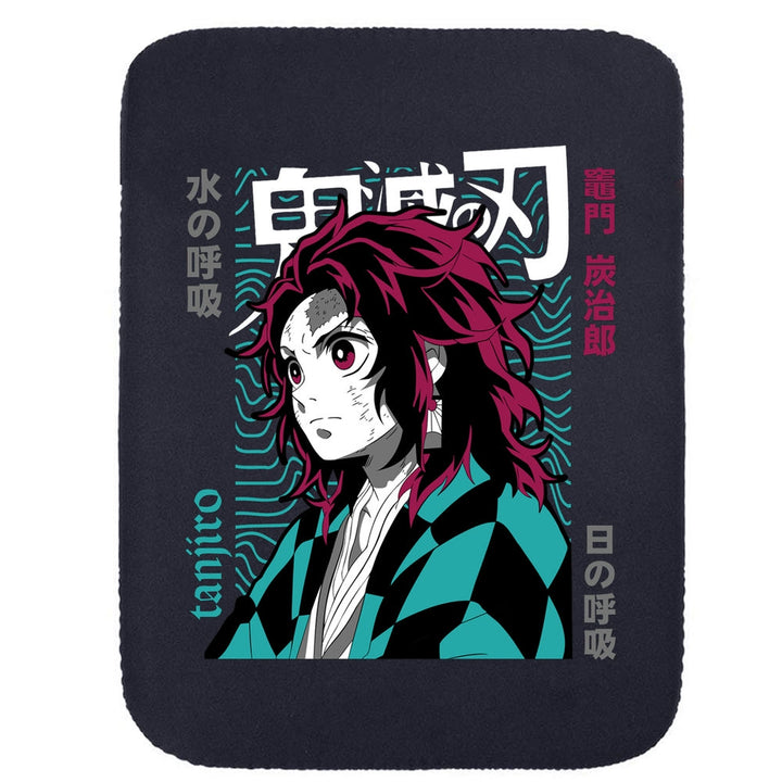 Printed Neoprene Reversible Laptop & Tablet Sleeve - Anime Demon Slayer Kimetsu No Yaiba DS01