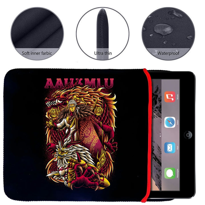 Printed Neoprene Reversible Laptop & Tablet Sleeve - Anime Legendary DS34