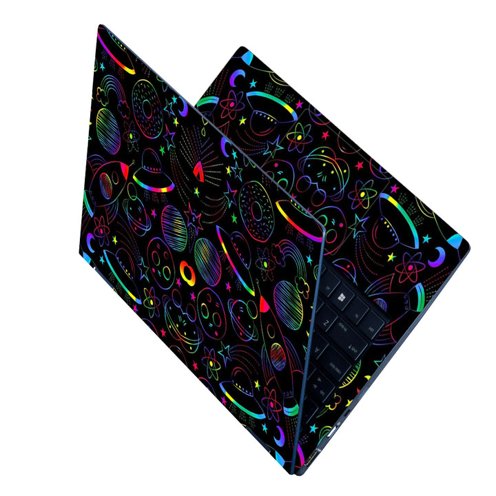 Laptop Skin - Neon Space Planet