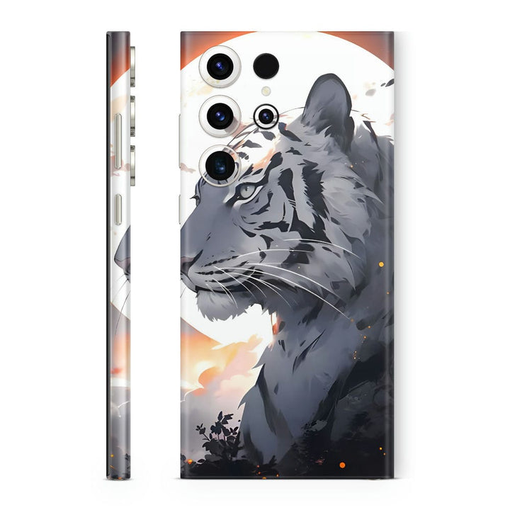 Mobile Skin Wrap - Calm White Tiger