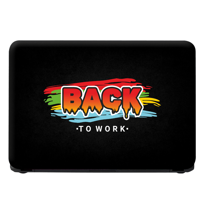 Laptop Skin - Back to Work Colorfull