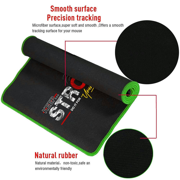 Anti-Slip Extended Desk Mat Gaming Mouse Pad - Keep Strong Do It for Future