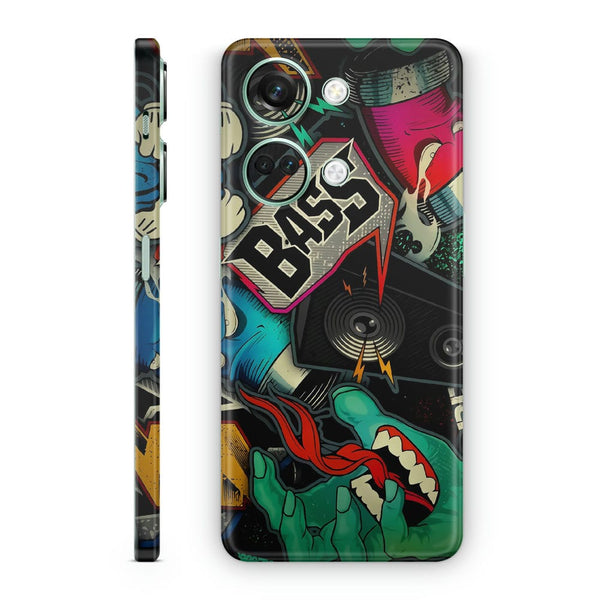 Mobile Skin Wrap - Bass Graffiti