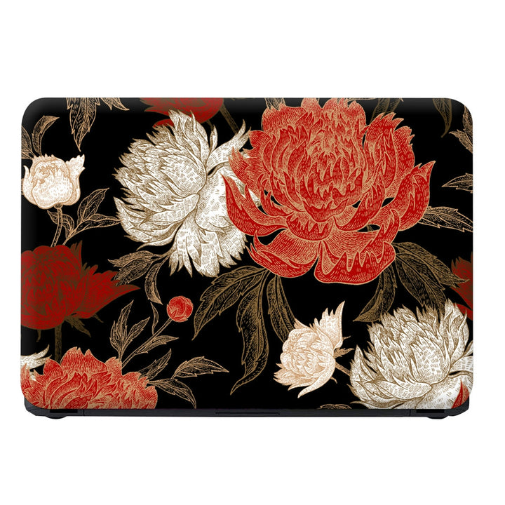 Laptop Skin - Garden Flowers Peonies Floral Pattern