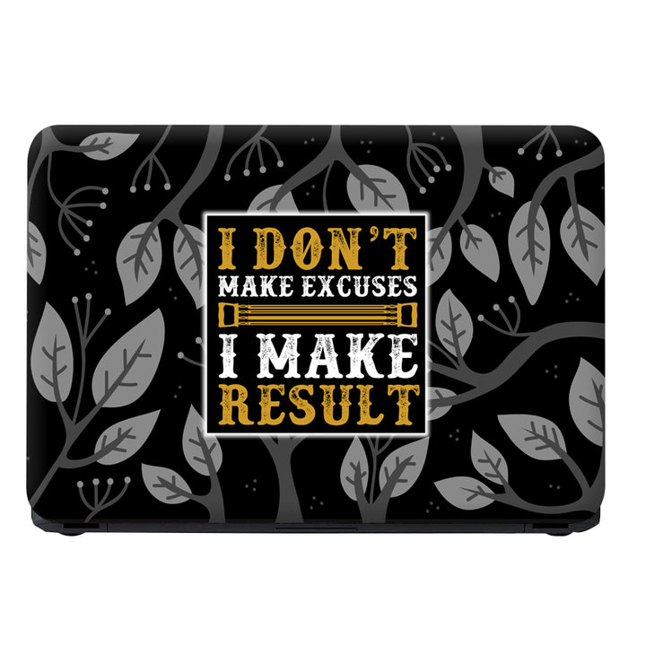 Laptop Skin - I Dont on Grey Leaves