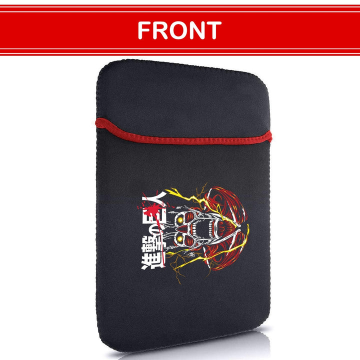 Printed Neoprene Reversible Laptop & Tablet Sleeve - Anime Attack on Titan DS06