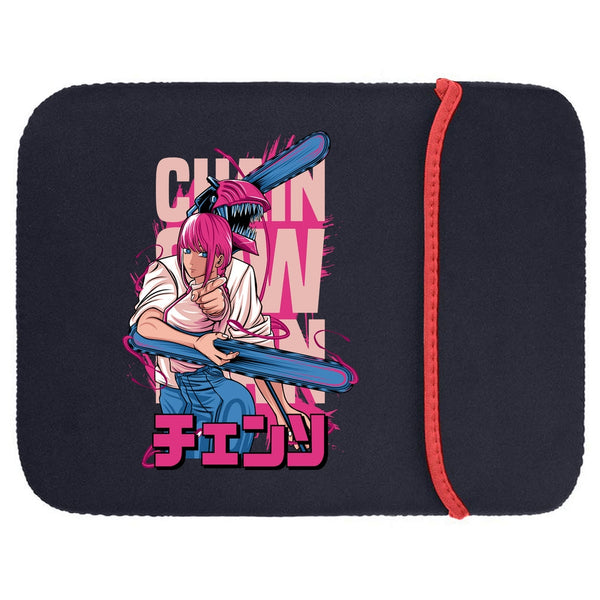 Printed Neoprene Reversible Laptop & Tablet Sleeve - Anime Action DS12